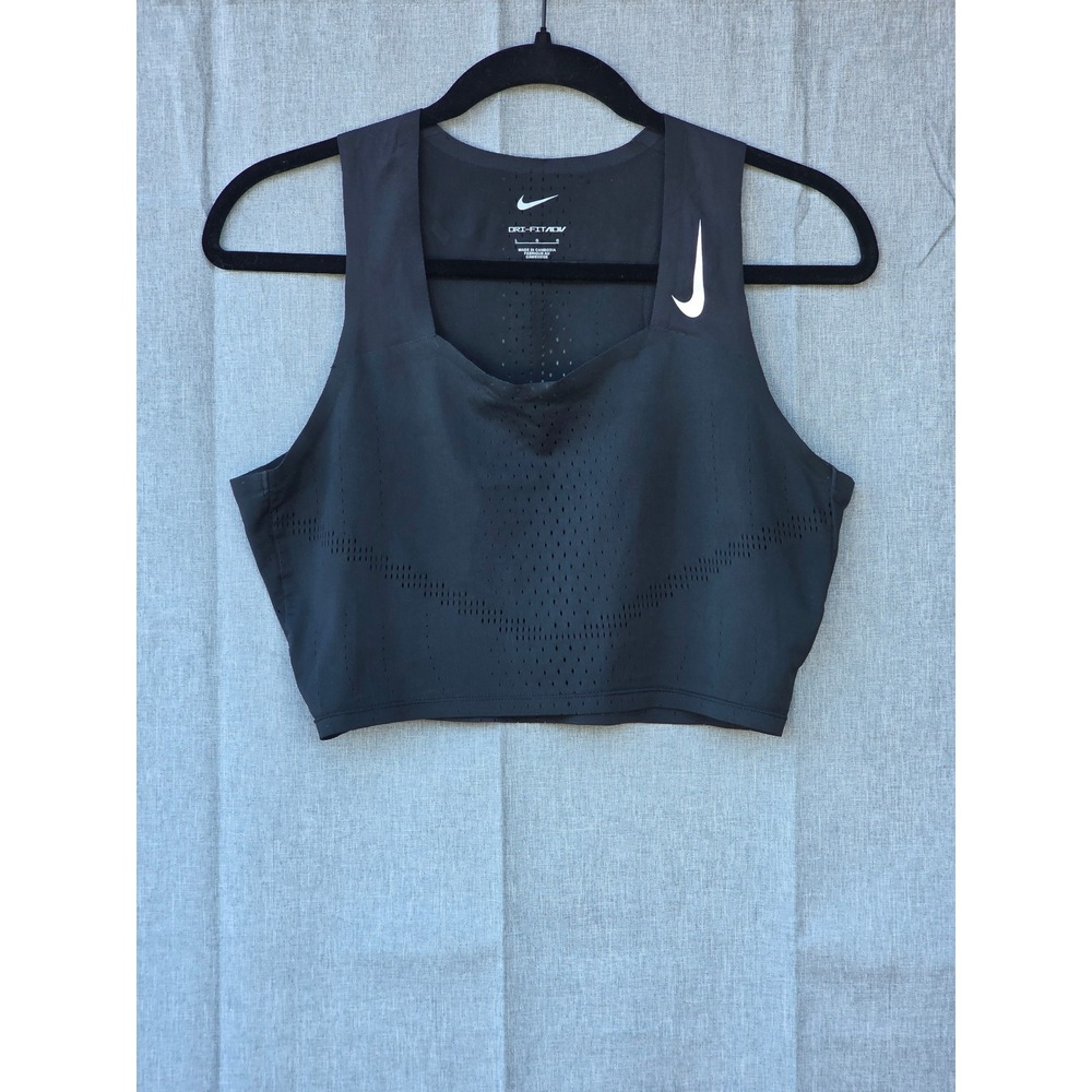 Nike Dri-FIT ADV Womens Running Tank Top Black DM8728-010 Size L
